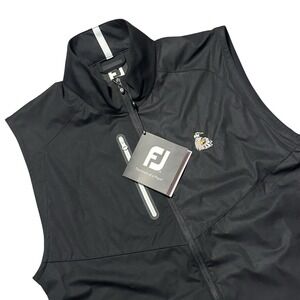 FJ Full Zip Lightweight Golf Vest Mens M Double Eagle Golf Club Waterproof 4way‎